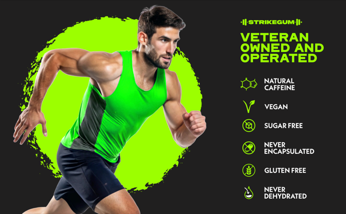 Strike Premium Energy Gum | 1 Paquet