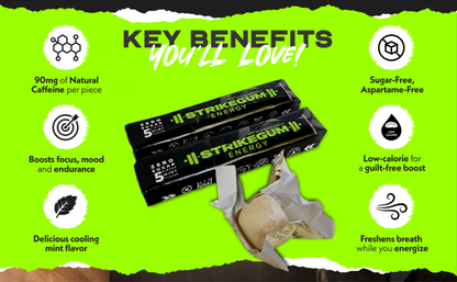 Strike Premium Energy Gum | 1 Paquet