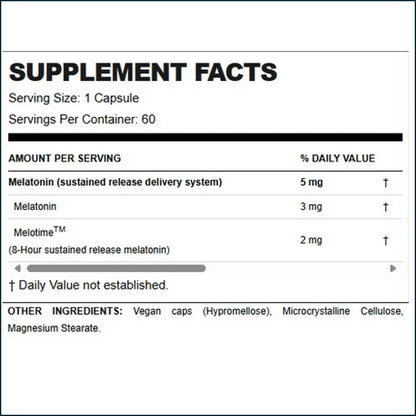 Allmax Melatonin HR, 60 Capsules