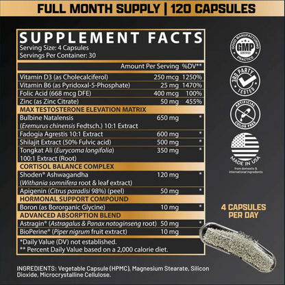 Nutrex Alpha-T Magnum, 120 Caps