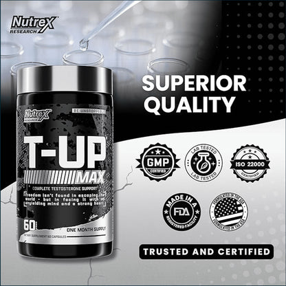 Nutrex T-Up Max, 60 Caps
