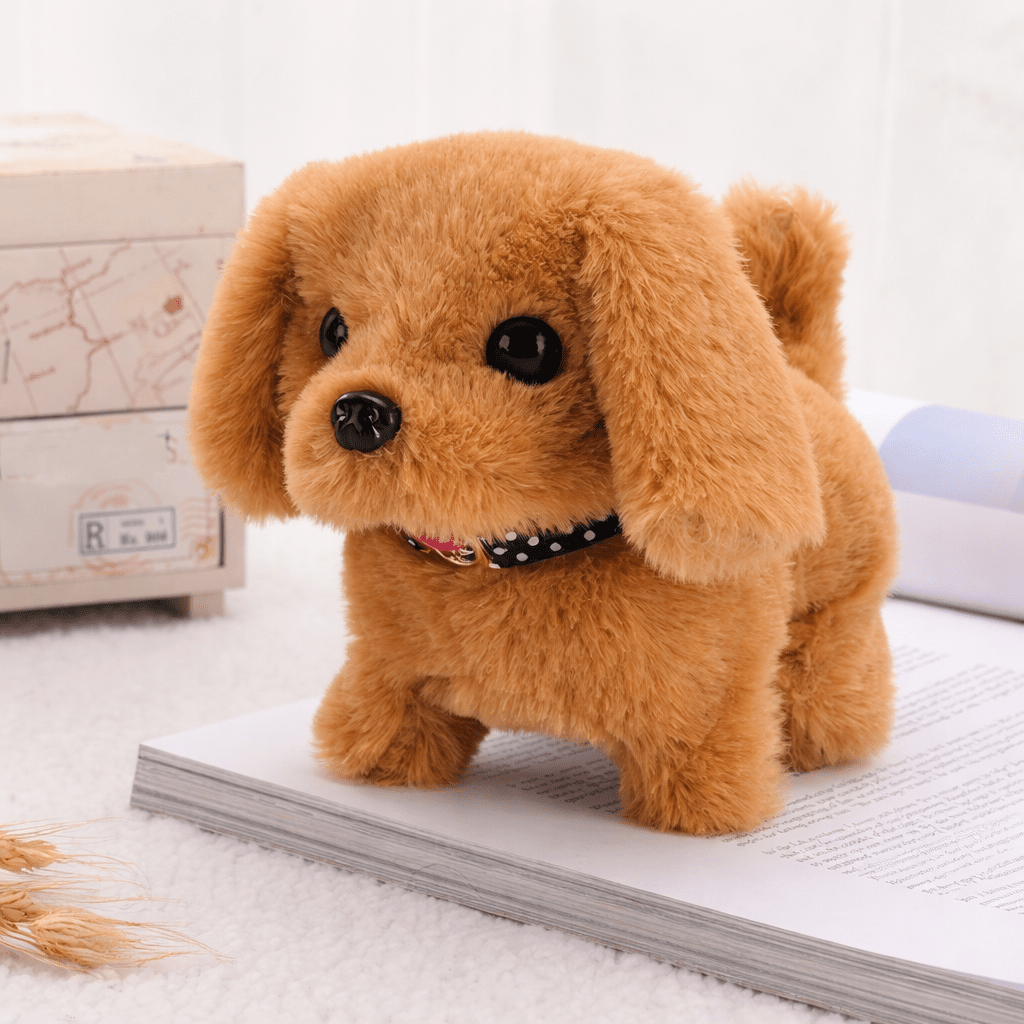 Interactive Puppy Plush Toy Walking Barking Electronic Dog Toy for Kids