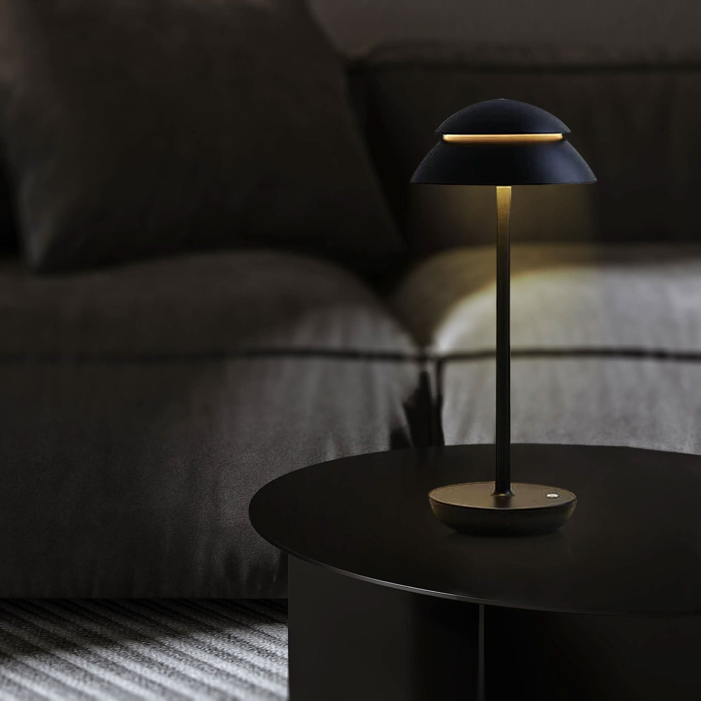 Portable Cordless Table Lamp with Adjustable Brightness – Battery Operated Minimalist Design for Home and Travel