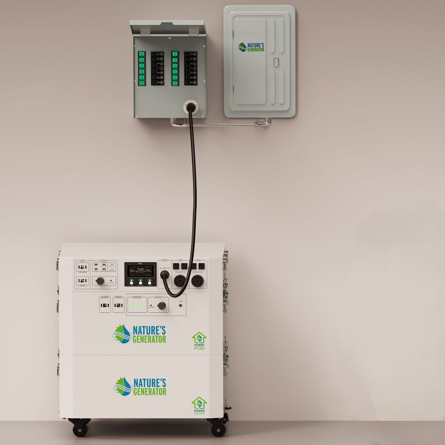 Powerhouse Gen 2 Solar Generator and Transfer Switch