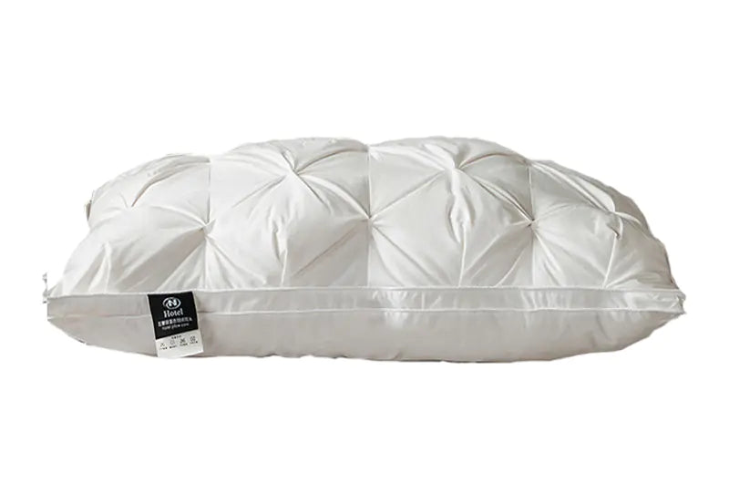 Feather Pillows with White Goose Neck Guards (Pair)