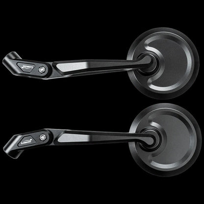 RM01 CNC Aluminum Rearview Mirror – Wide-Angle Spherical Lens, Anti-Glare, Folding Design