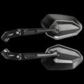 RM01 CNC Aluminum Rearview Mirror – Wide-Angle Spherical Lens, Anti-Glare, Folding Design