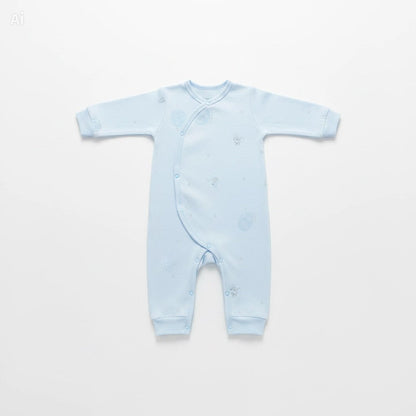 Coffret Cadeau Vêtements de Bébé Nouveau-né Bleu Clair Premium | Ensemble Essentiel de Layette 100 % Coton Doux avec Illustrations de Renard