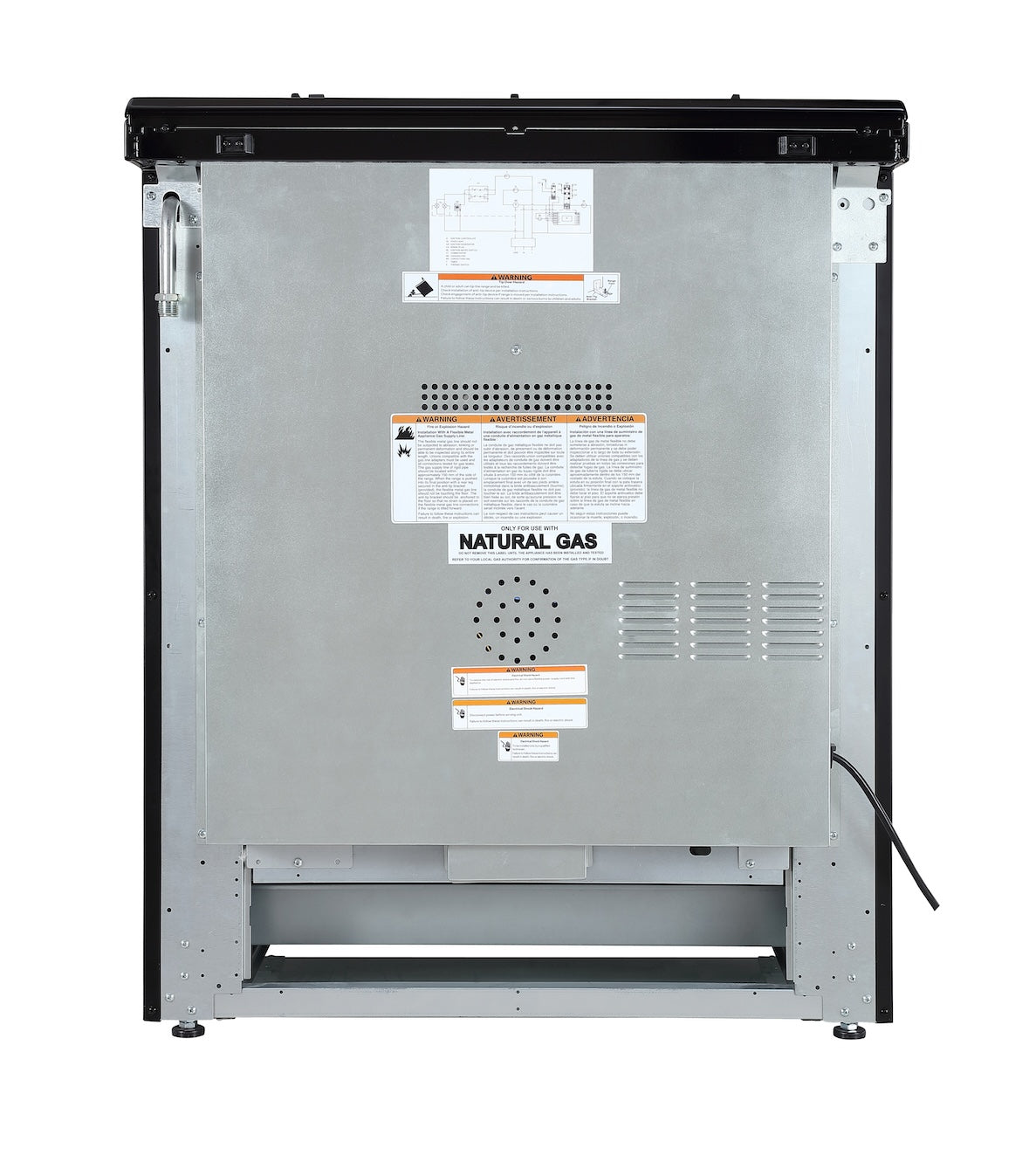 Cuisinière à gaz encastrable Rangaire 30" avec four à convection en acier inoxydable RRG303TS