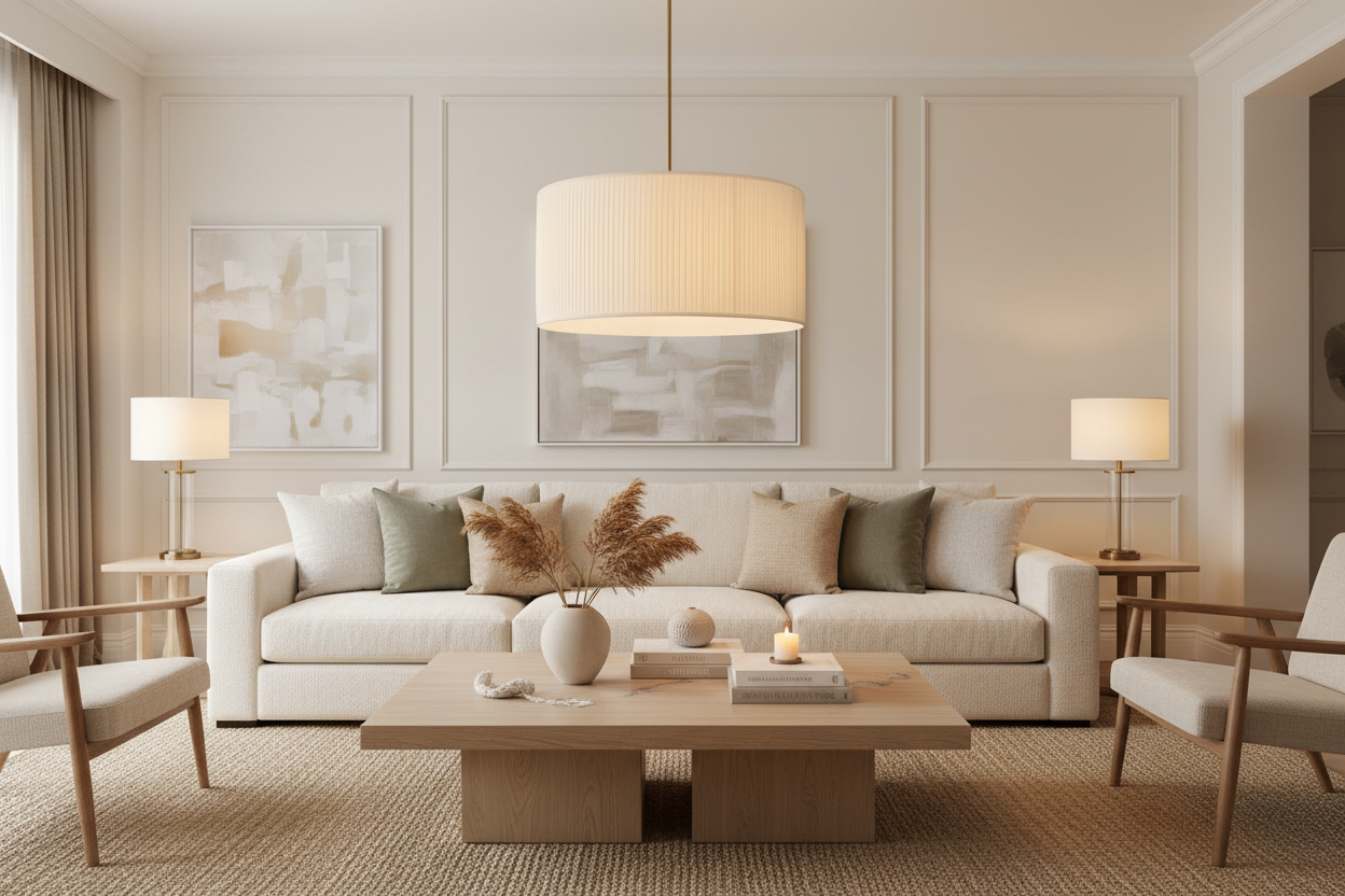 19 Silk Drum Pendant Light 3-Light E26 Brass Bronze Fixture