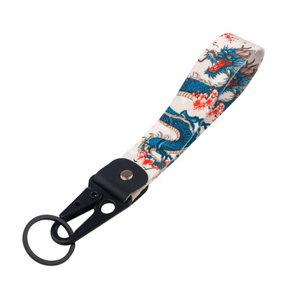 Artistic Keychain Set | Crane Car Koi Fish Dragon Jewelry Key Rings