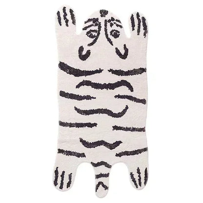 VIKAMA Cartoon Leopard Carpet For Cooling And Warmth, Home Decoration, Bedroom Plush Floor Mat, Living Room Rest Area Floor Mat