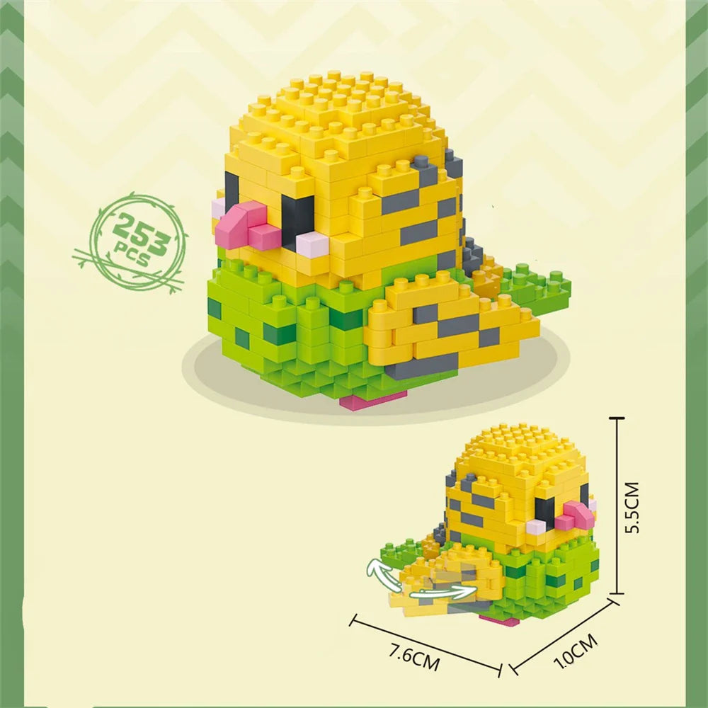Cute Bird Building Blocks Set | Creative Educational Toy for Teens and Adults