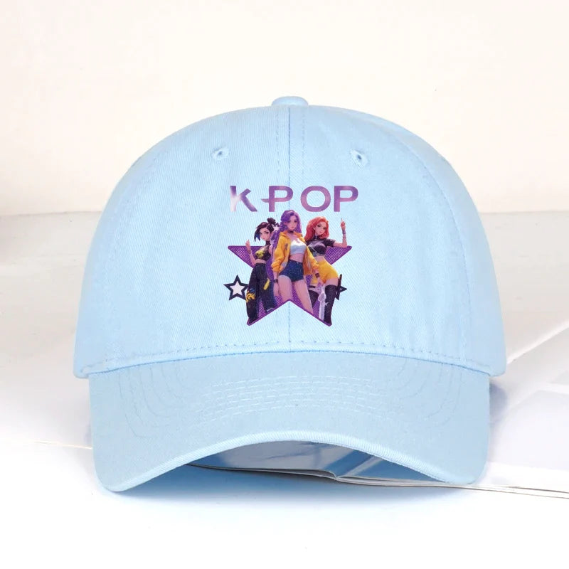 K-POP Cartoon Girl Group Baseball Cap | Unisex Retro Adjustable Dad Hat