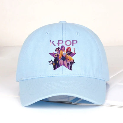 K-POP Cartoon Girl Group Baseball Cap | Unisex Retro Adjustable Dad Hat