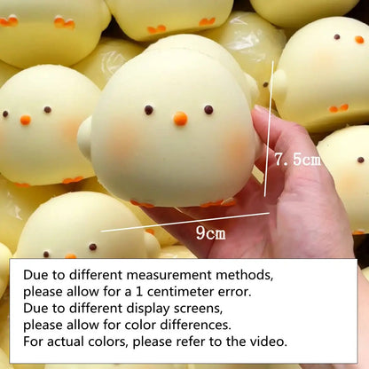 Cute Chick Squishy Squeeze Toy | Slow Rising Stress Relief Sensory Fidget for Anxiety and ADHD