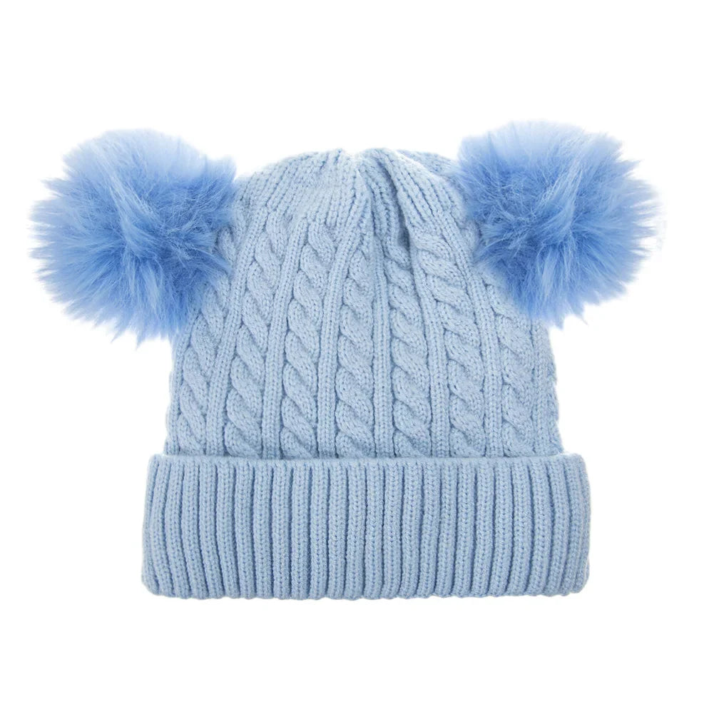 Baby Knotted Turban Hat | Warm Fleece Lined Beanie for Infants