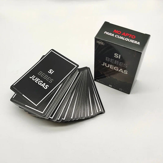 Si Bebes Juegas Drinking Cards Set in Spanish language Adult Party Game for Fun
