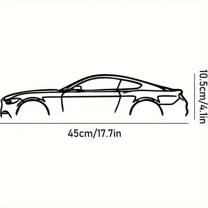 Ligne métallique décorative « Hot Border », spécialement conçue pour les passionnés d'automobile souhaitant créer des présentoirs muraux.