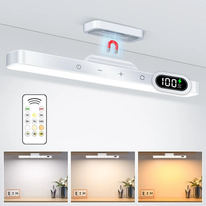 Rechargeable Dimmable Night Light with 3-Color LED Cabinet Lighting