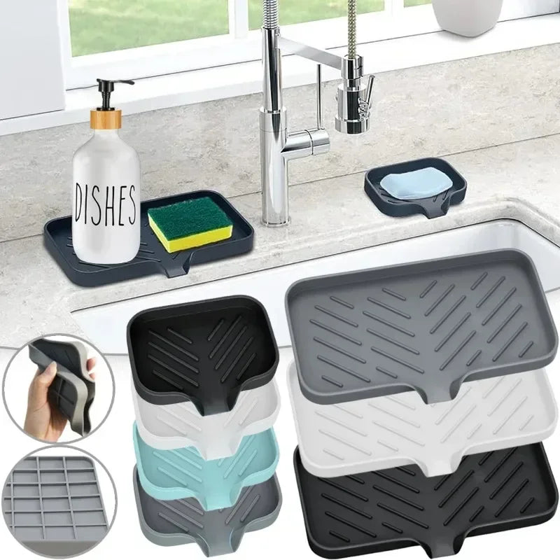 Silicone Sponge & Soap Holder