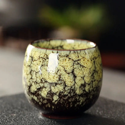 Tasse à Thé en Céramique Style Japonais, Tasse à Expresso Transformée au Four, Tasse à Thé Kung Fu en Porcelaine, Tasse à Café en Poterie, Boisson