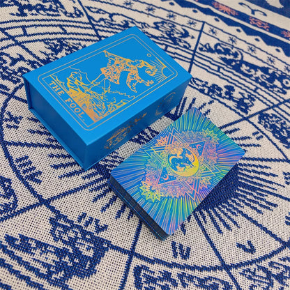 Jeu de société élégant, cartes de tarot avec dorure, bon cadeau, cartes d'oracle divinatoires, pour prédire l'avenir et l'amour
