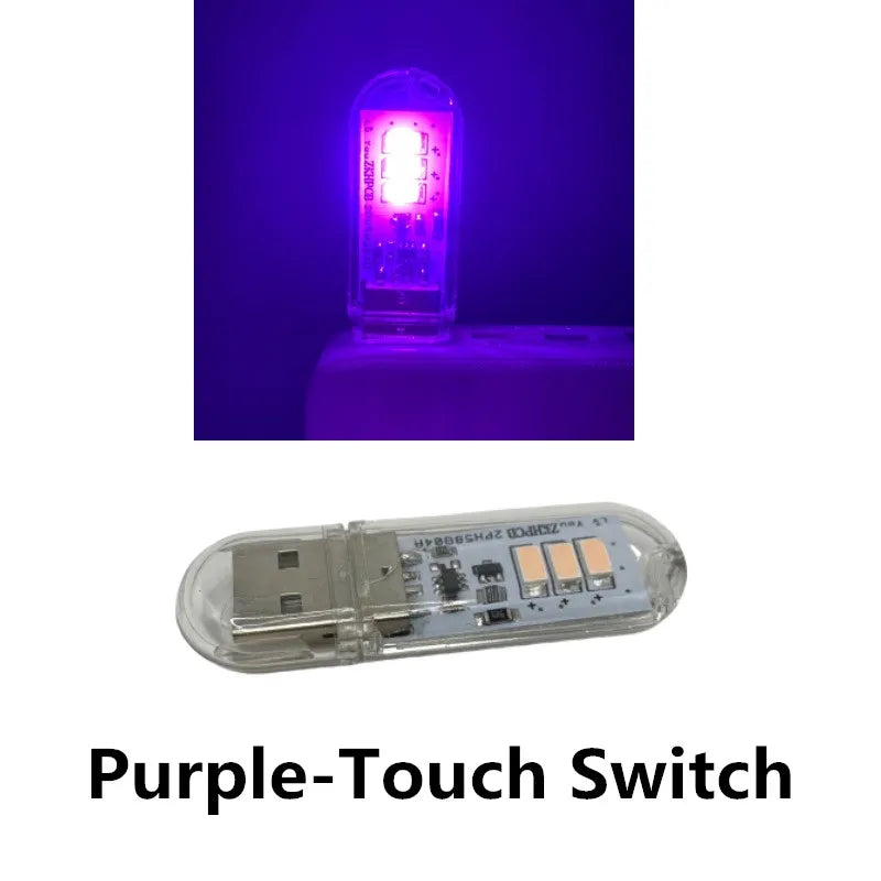 Portable USB LED Book Light | Touch Switch Reading Lamp