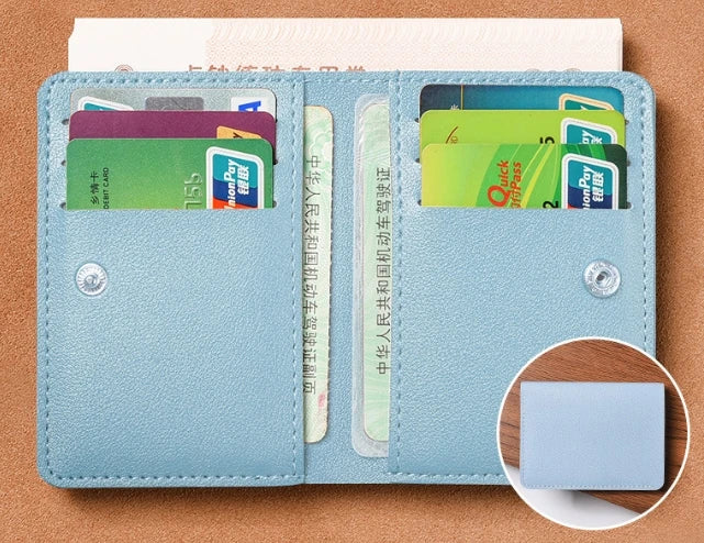 Classic PU Leather Small Wallet | Slim Credit Card and Coin Purse for Men and Women