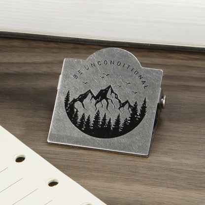 1 pince à papier rétro en métal, format 40 mm, pour la reliure de notes, de lettres et de documents, fournitures de bureau et scolaires