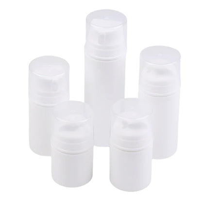 Airless Cosmetic Travel Size Vacuum Pump Bottles | Refillable Emulsion Dispenser Set