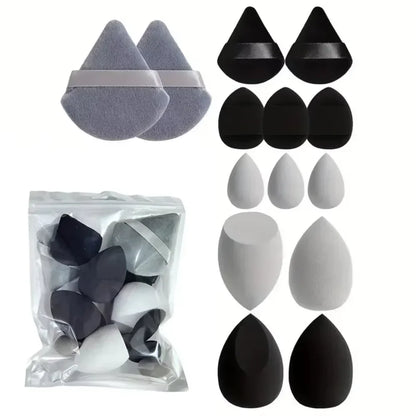 14PCS Makeup Sponge Set | Foundation Blender & Powder Puff Kit