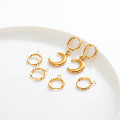 Stainless Steel Gold Color Earrings Hooks Set | DIY Jewelry Making Supplies