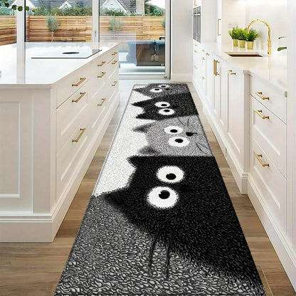 VIKAMA Cartoon 4 Kittens Carpet Bathtub Floor Mat Soft Doormat Kitchen Rug Winter Soft Living Room Carpet Rug For Bedroom Home D