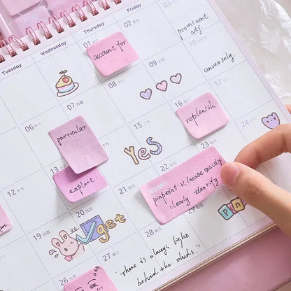Colorful Aesthetic Sticky Notes | 210pcs Memo Pad Set for Scrapbooking