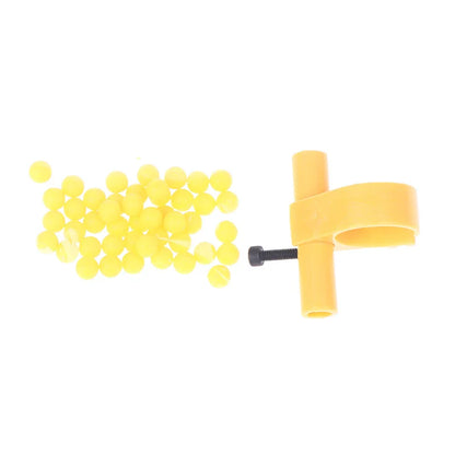Fingertip Decompression Ring with 48 Plastic Marbles | Stress Relief Toy and Keychain Launcher