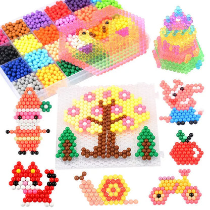 300pcs DIY Water Spray Beads Set | 36 Colors Refill Beads for 3D Puzzle Craft