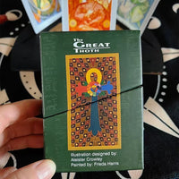 Thoth Tarot Cards 80 Cards 3 Magicians Oracle English Divination America Edition Board Playing Games In Irregular Gift Box