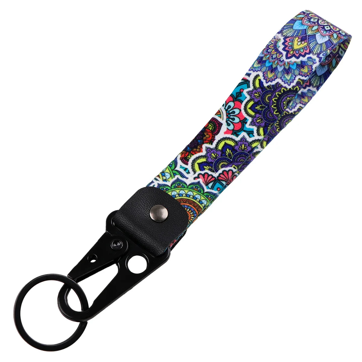 Datura Flower Keychain | Artistic Car Key Ring for Men and Women