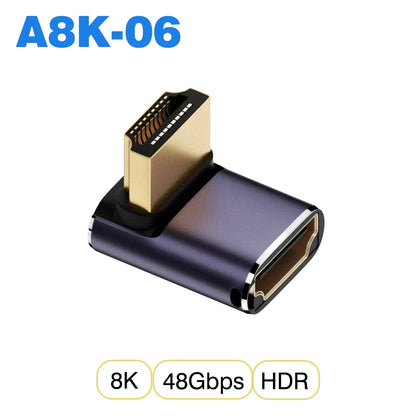 HDMI-Compatible Adapter | Mini and Micro HDMI to HDMI 2.1 Converter 48Gbps 8K60Hz 4K120Hz
