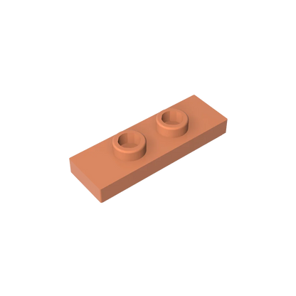 Gobricks GDS-1504 Plate, Modified 1 x 3 with 2 Studs (Double Jumper) | Compatible Building Block Piece