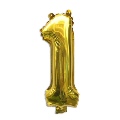 32 Inch Gold Foil Number Balloons 0-9 | Birthday Party Decorations