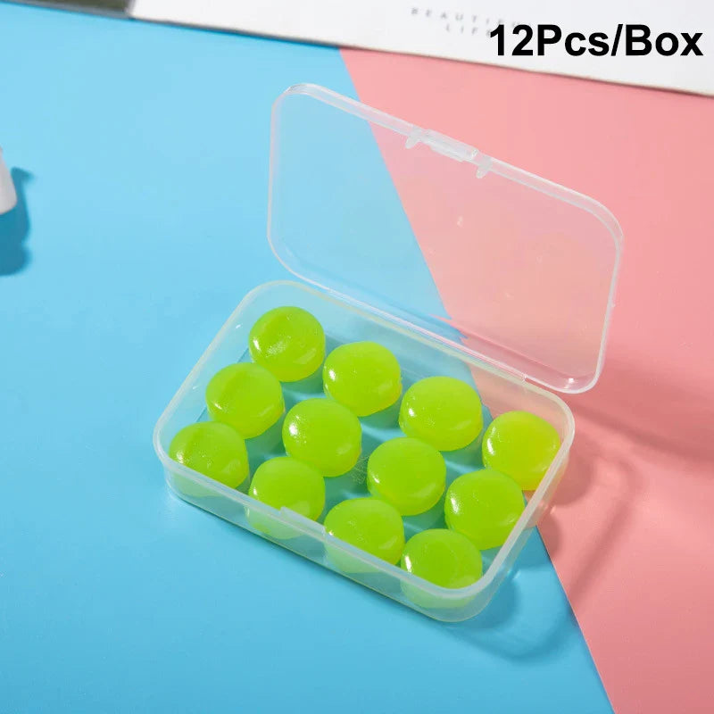 Noise Reduction Swimming Earplugs | Waterproof Silicone Sleep Ear Plugs for Snoring and Sound Insulation