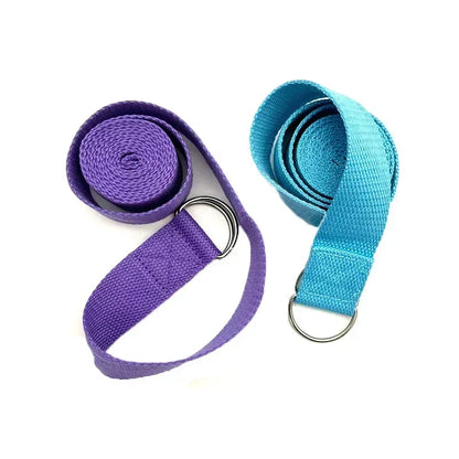 Yoga Strap with D Ring Buckle | Adjustable Stretching Belt for Flexibility