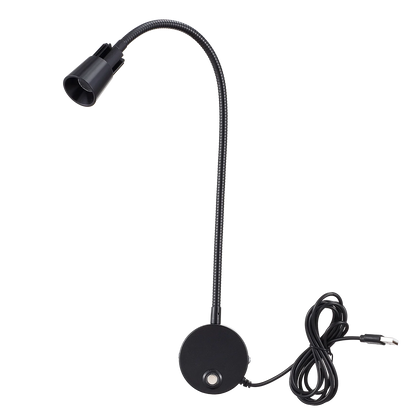USB Wall Reading Lamp Dimmable Gooseneck Bedside Light 3CCT CRI98