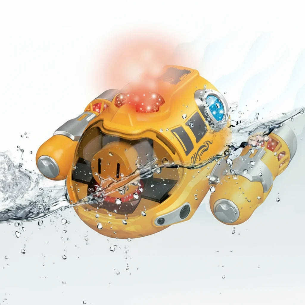 Waterproof RC Boat Toy for Kids Dual Propeller Remote Control Boat