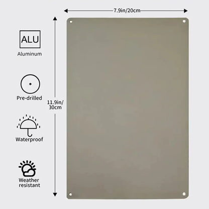 1 panneau 2D plat en aluminium 12x8 pouces, avertissement de surveillance extérieure 24h/24 - Avis de caméra de sécurité CCTV durable