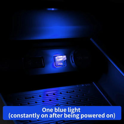 Car USB LED Atmosphere Light | Touch Control Car Interior Decoration Lamp