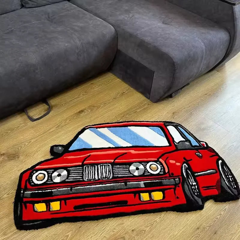 Alfombra de coche con forma japonesa de moda VIKAMA, alfombra para dormitorio, sala de estar, cojín decorativo junto a la cama para habitación de niños