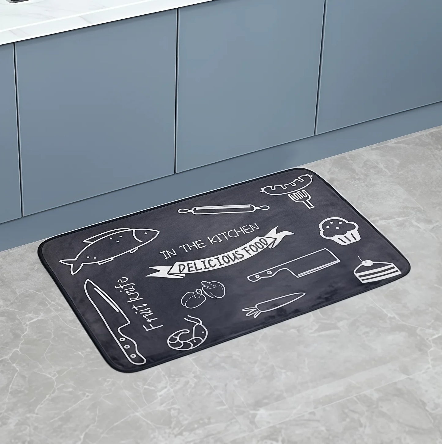 American Country Kitchen Floor Mat